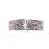 Image 2 : Clear Cubic Zircon Baguette Cut Silver Bracelet