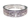Image 3 : Clear Cubic Zircon Baguette Cut Silver Bracelet