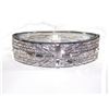 Image 4 : Clear Cubic Zircon Baguette Cut Silver Bracelet