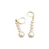Image 4 : Mignon aaa++ grade white south sea pearl dangle earring 14k.