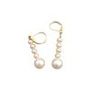 Image 5 : Mignon aaa++ grade white south sea pearl dangle earring 14k.