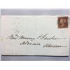 Image 1 : 1854 London Original Postmarked Handwritten Envelope with Typed Letter