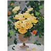 Image 1 : 21st Century Ukranian, Still Life Oil On Canvas Painting, Spring Roses