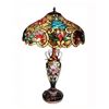 Image 2 : Tiffany Style Stained Glass Table Lamp Desk Art Deco