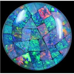15.00 Cts Round Mosaic Opal