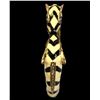 Image 2 : Zebra Gold Tone Enamel Rhinestone Hinged Bangle Bracelet