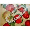 Image 2 : 14K YELLOW GOLD LARGE CLASP 4-STRAND FRESHWATER OVAL WHITE PEARL NECKLACE-19"