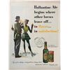Image 1 : 1951 Ballantine Ale Ice Skating Magazine Ad