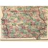 Image 2 : Rare J.H. Colton Color Map of Iowa and Minnesota