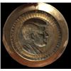 Image 2 : President John F Kennedy Brass Commemorative Decorator Plate Plaque 1960's JFK