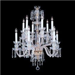 Durham - 12 Light Crystal Chandelier with Swarovski - 22" x 31"