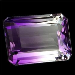 26.25ct. Purple&White ~ Bi Color Ametrine Emerald