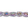 Image 2 : Silver Aurora Borealis Iridescent & Clear Rhinestone Bracelet
