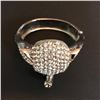 Image 2 : Swarovski Crystal Studded Elephant Bangle Bracelet