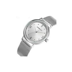 Quartz Simplicity Watch Diamond Stainless Steel Woman Water-Proof+Box