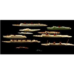 Collection of Vintage Triang Model Ships