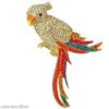 Image 1 : Multicolor Crystal Gold Parrot Brooch / Pin
