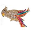Image 5 : Multicolor Crystal Gold Parrot Brooch / Pin
