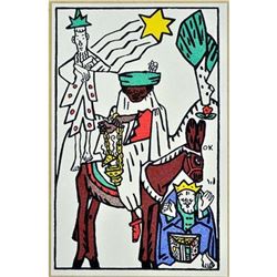 Oskar Kokoschka Vintage Limited Lithograph Postcard