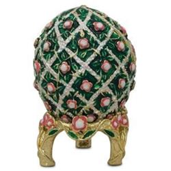 1907 Rose Trellis Russian Faberge-Inspired Egg