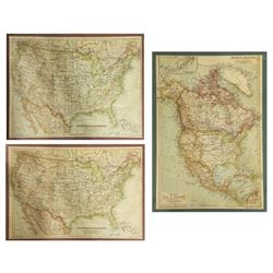 (2) United States & North America, 1910 Maps