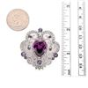 Image 2 : Rhinestone Purple Brooch