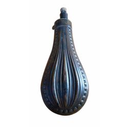 19thc Brass & Copper Powder Flask