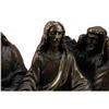 Image 3 : Bronze Famous Religeous THE LAST SUPPER Sculpture Marble Base Figurine