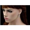 Image 2 : 18k White Gold Plated Cubic Zirconia Cz Drop Dangle Earrings