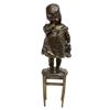 Image 2 : (2) Group Of Bronze Items, Cigar Lighter, Figure