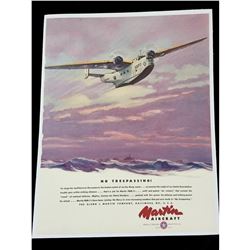 1940 Martin PBM-1 Patrol Aircraft Advertisement