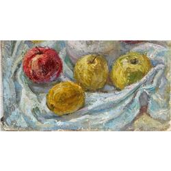 Mid 20th Century Signed Still Life, Oil On Canvas