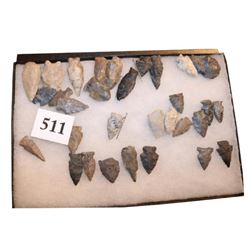 Frame With 32 Flint Points