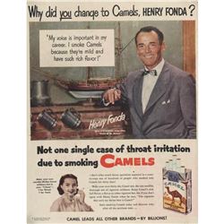 Original 1951 Henry Fonda Camel Cigarettes Ad