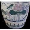Image 6 : Porcelain Garden Seat, Birds & Floral Marsh Scene