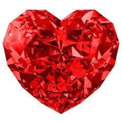 4ct Heart Cut Red BIANCO Diamond (FABULOUS)