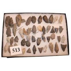 Frame With 47 Flint Points