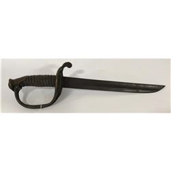 Civil War Officer's Sword Cut Down Into Fighting Knife, Per Note, 17"