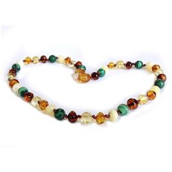 Rainbow Baltic Amber Necklace