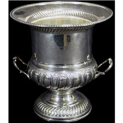 Circa 1930's Vintage English Sterling Champagne Bucket