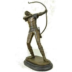 Archer Standing Bronze by Russian Tourgueneff Statue nr Sculpture