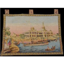 Vintage French Beautiful Tapestry Wall Hanging 58x83cm T235