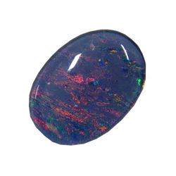 6.30ct Australian Multi-Fire Opal Triplet Cabochon