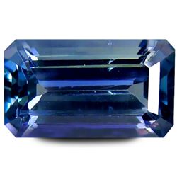 3.12 ct PGTL Certified Best Octagon Shape (11 x 6 mm) Bluish Violet Tanzanite