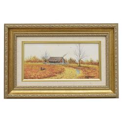 Daniel Maldonado (Texas) Fall Homestead Watercolor