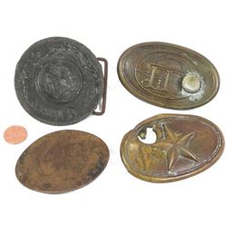 Group of Civil War C.S.A. Museum Replica Belt Buckles