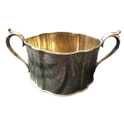 19thc London Hallmarked Sterling Sugar Bowl