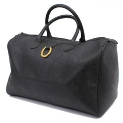 Vintage Dior Black Monogram Boston Travel Bag