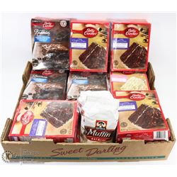 FLAT OF CAKE, BROWNIE AND MUFFIN MIXES