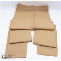 NEW BEIGE  FLEECE LINED LEGGINGS, ONE SIZE